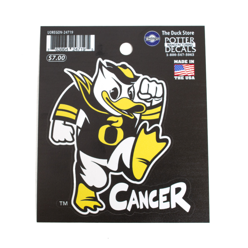 Stomp out Cancer, Duck, Decal